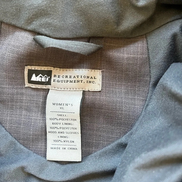 REI Co-Op Grey All Weather Lined Utility Jacket with detachable hood | XL - Picture 9 of 10